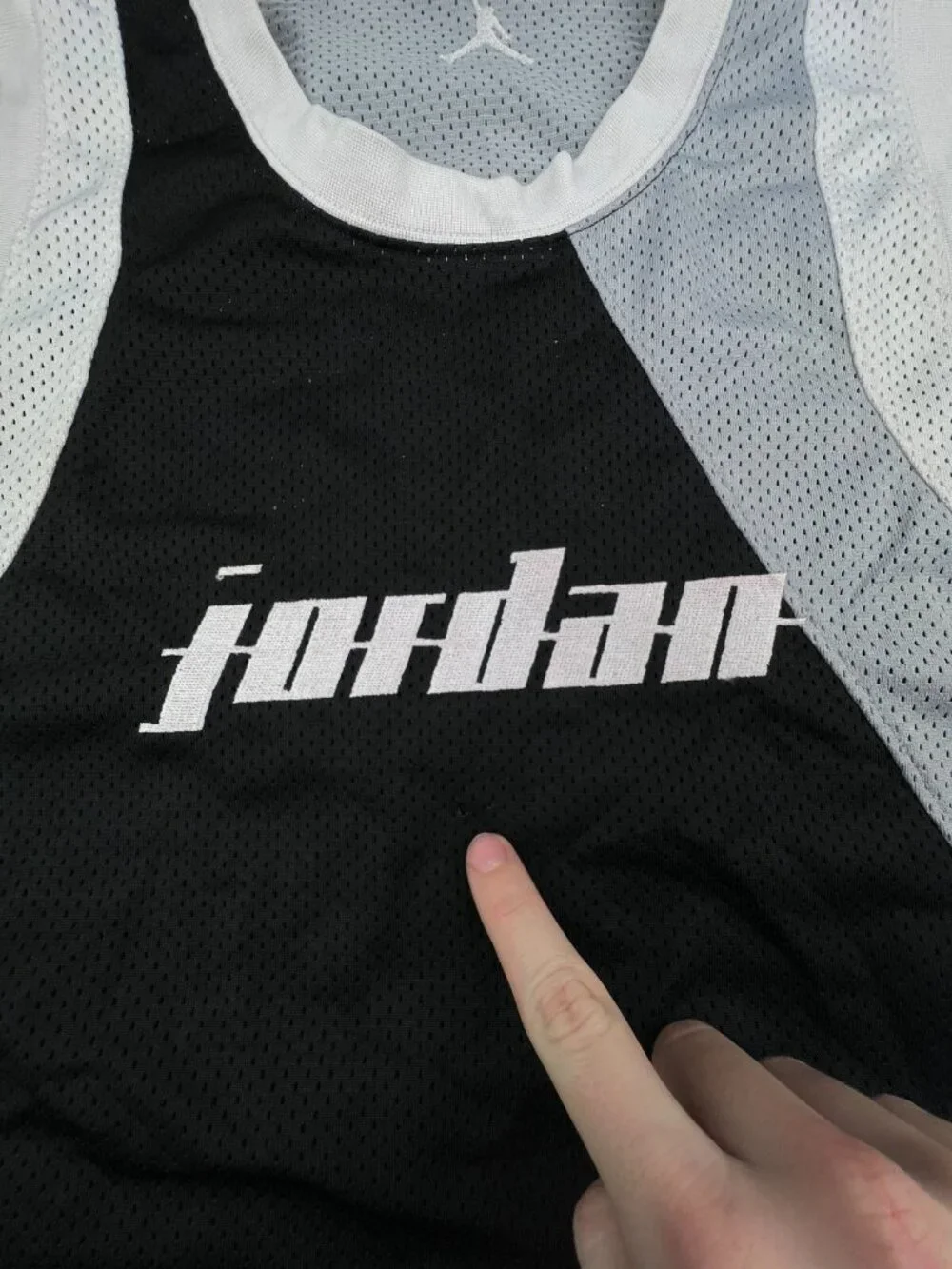 Nike Air Jordan 20th Anniversary Jersey Embroidered Mens Size 2XL Black White